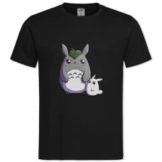 TTonari No Totoro Cute Heroes -shirt with Print Tonari No Totoro Cute Heroes - 2XL black