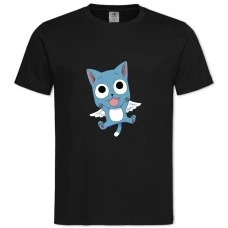 Футболка с принтом Хвост Феи Кот - 2XL черная