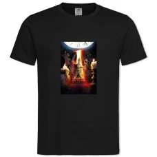 Футболка с принтом 9 Девять 1 - 2XL черная