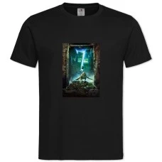 Футболка с принтом 9 Девять 7 - 2XL черная