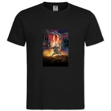 Футболка с принтом 9 Девять 8 - 2XL черная