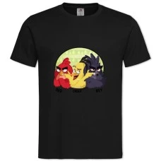 TAngry Birds Art -shirt with Print Angry Birds Art - 2XL black