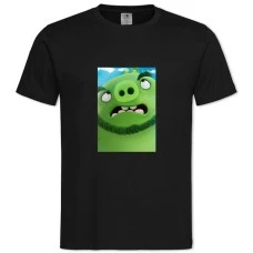 TAngry Birds Green Pig -shirt with Print Angry Birds Green Pig - 2XL black
