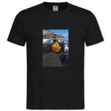 TAngry Birds Black -shirt with Print Angry Birds Black - 2XL black