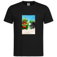 TAngry Birds Heroes -shirt with Print Angry Birds Heroes - 2XL black