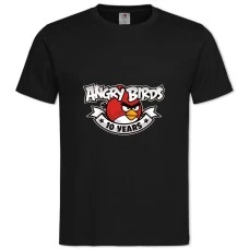 TAngry Birds 10 Years -shirt with Print Angry Birds 10 Years - 2XL black