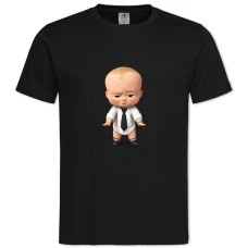 TBaby Boss Cute -shirt with Print Baby Boss Cute - 2XL black