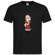 TBeyond The Boundary Christmas Kuriyama Mirai -shirt with Print Beyond The Boundary Christmas Kuriyama Mirai - 2XL black