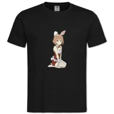 TBeyond The Boundary Bunny Kuriyama Mirai -shirt with Print Beyond The Boundary Bunny Kuriyama Mirai - 2XL black