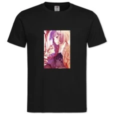 TBeyond The Boundary Girl Kuriyama Mirai -shirt with Print Beyond The Boundary Girl Kuriyama Mirai - 2XL black