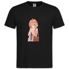 TBeyond The Boundary Kuriyama Girl -shirt with Print Beyond The Boundary Kuriyama Girl - 2XL black
