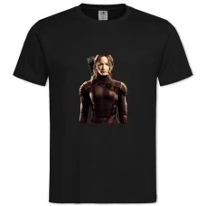 TThe Hunger Games Katniss Everdeen -shirt with Print The Hunger Games Katniss Everdeen - 2XL black
