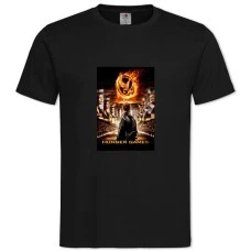 TThe Hunger Games Theme -shirt with Print The Hunger Games Theme - 2XL black