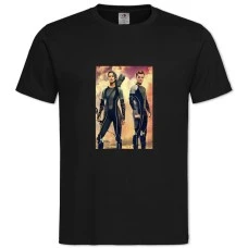 TThe Hunger Games Katniss Everdeen And Peeta Mellark -shirt with Print The Hunger Games Katniss Everdeen And Peeta Mellark - 2XL black