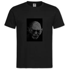 TThe Lord Of The Rings Gollum Words -shirt with Print The Lord Of The Rings Gollum Words - 2XL black