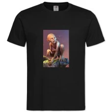 TThe Lord Of The Rings Gollum Hero -shirt with Print The Lord Of The Rings Gollum Hero - 2XL black