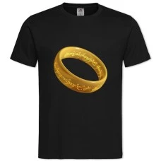 TThe Lord Of The Rings Gold Ring -shirt with Print The Lord Of The Rings Gold Ring - 2XL black