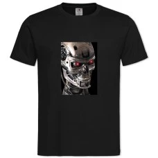 TThe Terminator Face -shirt with Print The Terminator Face - 2XL black