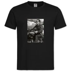 TThe Terminator Arnold Schwarzenegger Hero -shirt with Print The Terminator Arnold Schwarzenegger Hero - 2XL black
