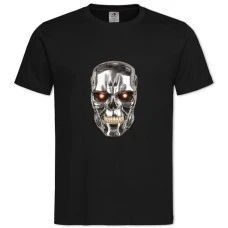 TThe Terminator Head Print -shirt with Print The Terminator Head Print - 2XL black