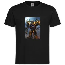 TTransformers Bumblebee Robot Hero Print -shirt with Print Transformers Bumblebee Robot Hero Print - 2XL black