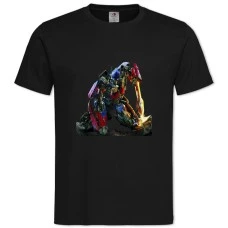 TTransformers Hero Robot Optimus Prime -shirt with Print Transformers Hero Robot Optimus Prime - 2XL black