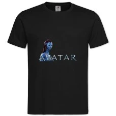 Футболка с принтом Аватар Нейтири - 2XL черная
