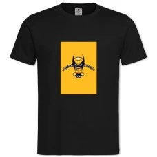 TX-Men Wolverine Yellow Art -shirt with Print X-Men Wolverine Yellow Art - 2XL black
