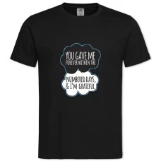 TВиноваты Звёзды Quote 2 -shirt with Print Виноваты Звёзды Quote 2 - 2XL black