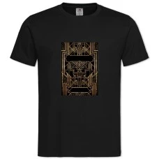 TThe Great Gatsby Black And Gold -shirt with Print The Great Gatsby Black And Gold - 2XL black