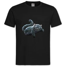 TAlice In Wonderland Cheshire Cat -shirt with Print Alice In Wonderland Cheshire Cat - 2XL black