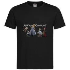 TAlice In Wonderland Heroes -shirt with Print Alice In Wonderland Heroes - 2XL black