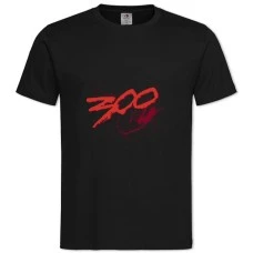 Футболка з принтом 300 Спартанців Логотип - 2XL чорна