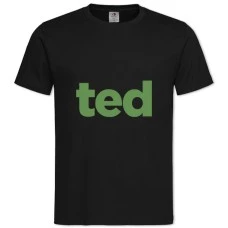 Футболка с принтом Тед Логотип - 2XL черная