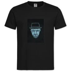 TBreaking Bad Walter White Art -shirt with Print Breaking Bad Walter White Art - 2XL black