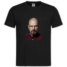 TBreaking Bad Walter White Face -shirt with Print Breaking Bad Walter White Face - 2XL black