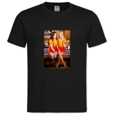 T2 Broke Girls Heroes -shirt with Print 2 Broke Girls Heroes - 2XL black