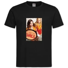 T2 Broke Girls Theme -shirt with Print 2 Broke Girls Theme - 2XL black