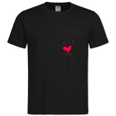 TValentine's Day I Love You Heart -shirt with Print Valentine's Day I Love You Heart - 2XL black