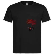 TValentine's Day Happy Valentines Day My Love -shirt with Print Valentine's Day Happy Valentines Day My Love - 2XL black
