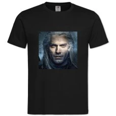 TThe Witcher Geralt Of Rivia Hero Print 2 -shirt with Print The Witcher Geralt Of Rivia Hero Print 2 - 2XL black