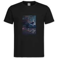 Футболка с принтом Шерлок Холмс - 2XL черная