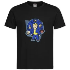 Футболка з принтом Фоллаут Створення - 2XL чорна