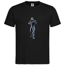 Футболка с принтом Хейло Создание - 2XL черная