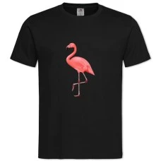 TArt Of Flamingo -shirt with Print Art Of Flamingo - 2XL black