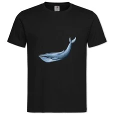TBlue Whale -shirt with Print Blue Whale - 2XL black