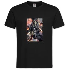 TTitanfall Battle Hero Print -shirt with Print Titanfall Battle Hero Print - 2XL black