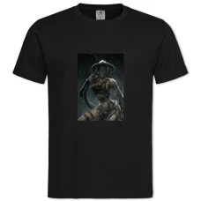 TThe Elder Scrolls Theme Hero Girl -shirt with Print The Elder Scrolls Theme Hero Girl - 2XL black