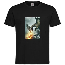 TThe Elder Scrolls Dragon Fire -shirt with Print The Elder Scrolls Dragon Fire - 2XL black