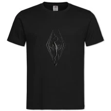 TThe Elder Scrolls Logo Skyrim -shirt with Print The Elder Scrolls Logo Skyrim - 2XL black